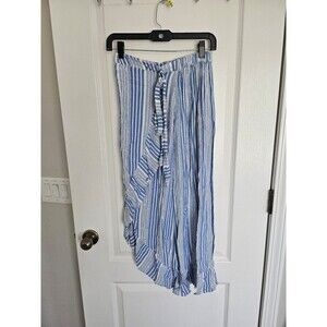 Stripped beachy skirt with opening